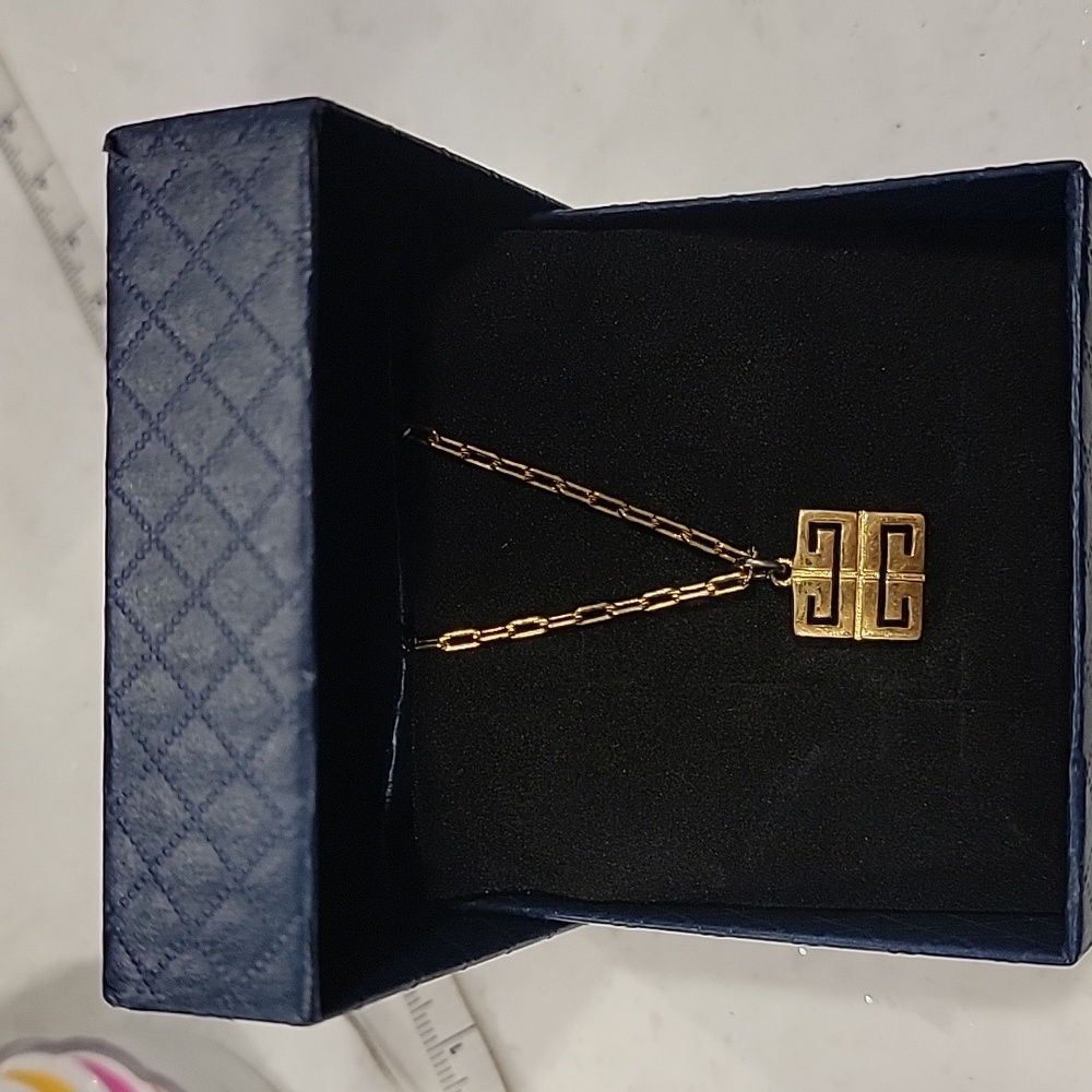 Bundle Authentic Givenchy Gold Plated Necklace Fr… - image 1